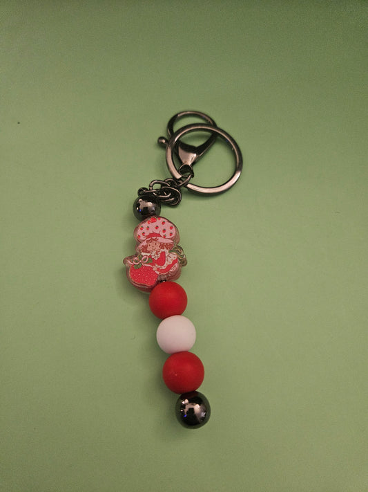 Strawberry Girl Keychain